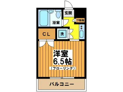 ジェイエムプレイス(1K/2階)の間取り写真