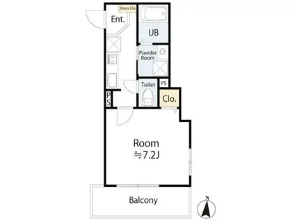 FORTEZZA TOKOROZAWA(1K/3階)の間取り写真