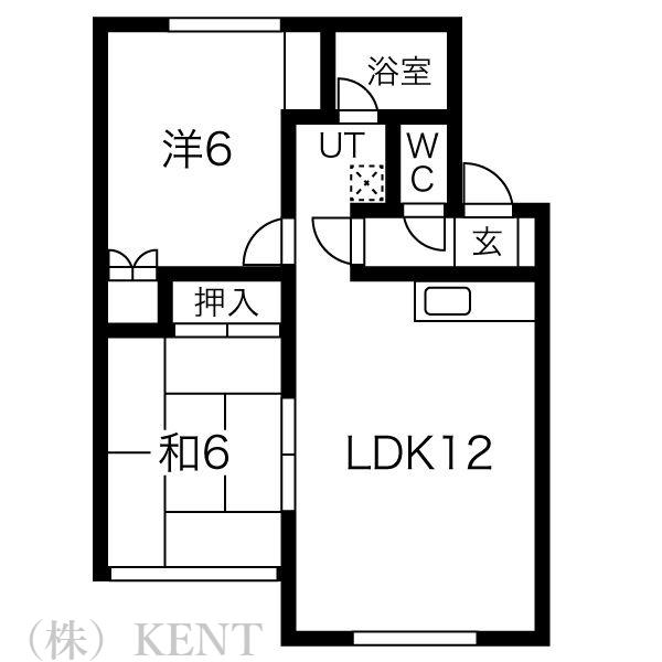 スカイテラスSHIGEKI(2LDK/1階)の間取り写真