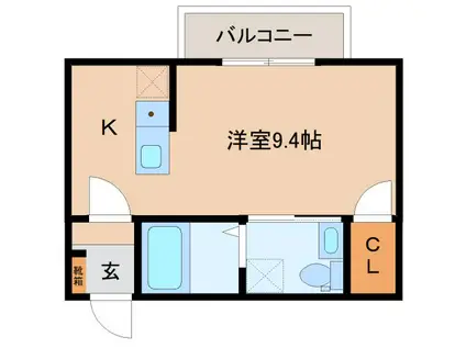 ステイザハウス王寺(ワンルーム/1階)の間取り写真