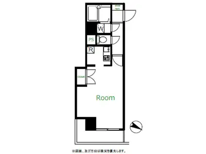 プレールカテリーナ代田橋(1K/8階)の間取り写真