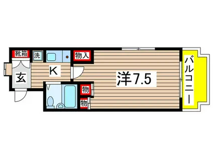 タマキビルパ-ト2(1K/2階)の間取り写真