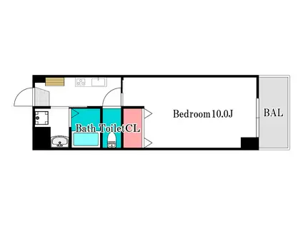 コンソラーレ春日町(1K/5階)の間取り写真