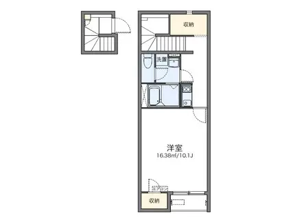 西武池袋線 保谷駅 徒歩19分 2階建 築11年(1K/2階)の間取り写真