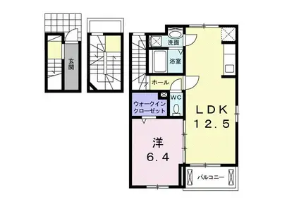 スペランツァ(1LDK/3階)の間取り写真