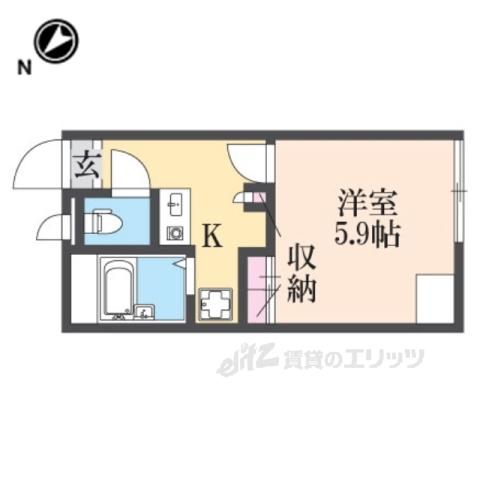 レオパレスサンヴィスタ古沢(1K/2階)の間取り写真