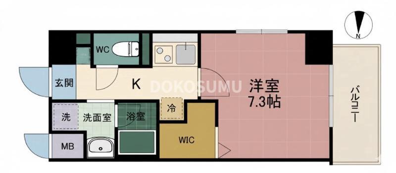 REXIA SHIN UMEDA DUO(1K/3階)の間取り写真