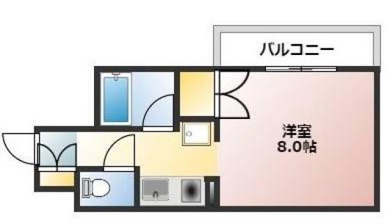 SNOW HOUSE II(1K/7階)の間取り写真