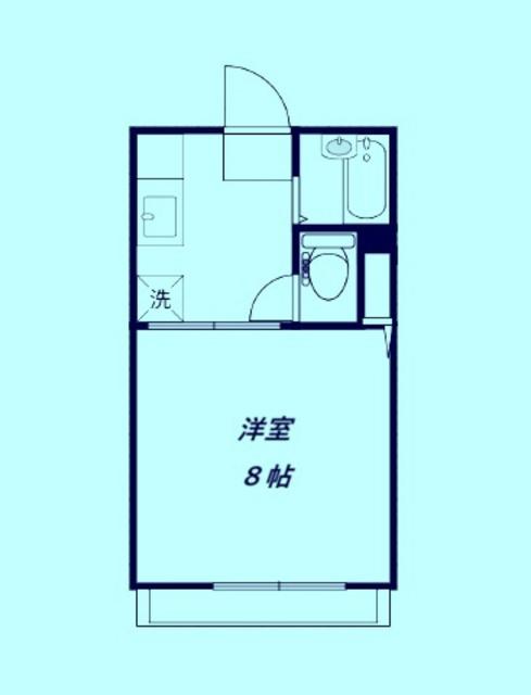 NKハイツ(1K/2階)の間取り写真
