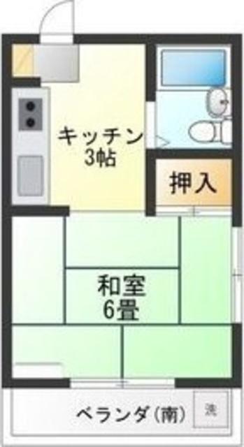 NYビル(1K/3階)の間取り写真