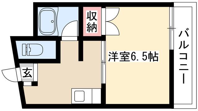 小川マンション(1K/2階)の間取り写真