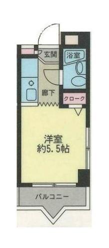 エスペランサ南橋本(1K/3階)の間取り写真