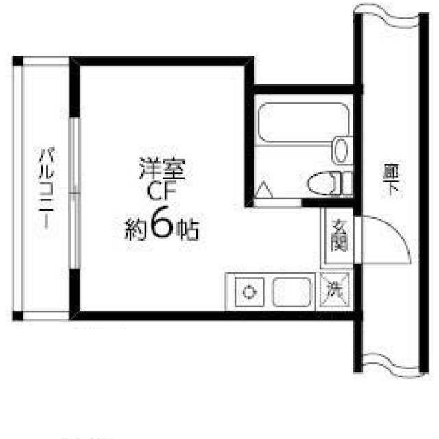 メゾン高円寺(ワンルーム/2階)の間取り写真