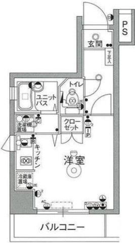 スカイコート東大前壱番館(ワンルーム/5階)の間取り写真