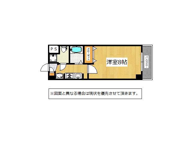 MOKUMOKU(1K/3階)の間取り写真