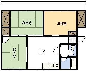 L.VILLAGE恒久(3DK/2階)の間取り写真