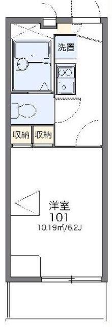 レオパレスやたみ(1K/2階)の間取り写真