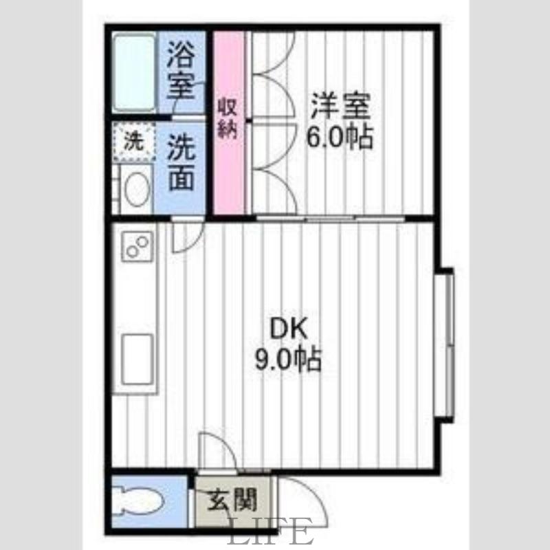 ホワイトコートカヤ13(1LDK/3階)の間取り写真