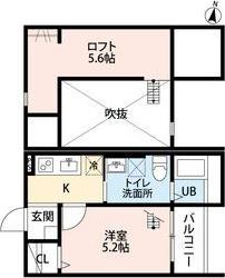 ブランフィーユ(1K/1階)の間取り写真