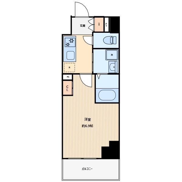 アーバンパーク川口並木(1K/7階)の間取り写真