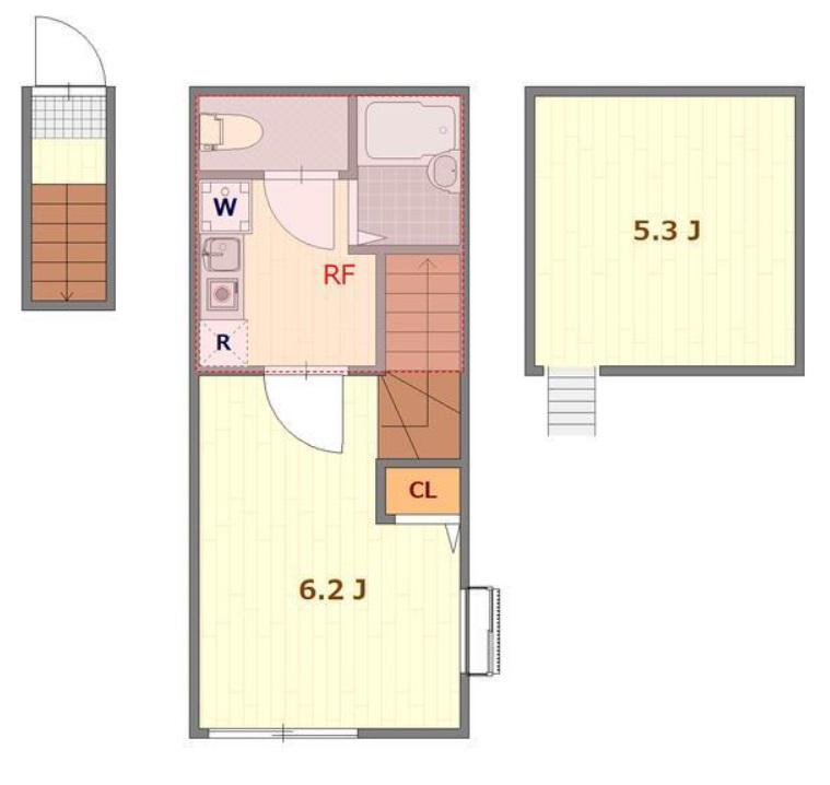 HAUS SOLANAハウス ソラーナ(1K/2階)の間取り写真