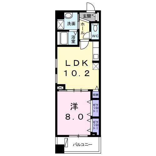 サニーレジデンス野田(1LDK/1階)の間取り写真