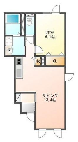 GREMONARCHS(1LDK/1階)の間取り写真