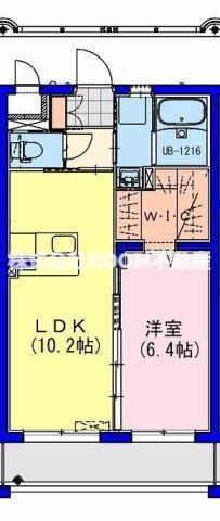 ライズ霧島(1LDK/3階)の間取り写真