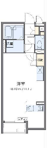 ミランダサンテ(ワンルーム/1階)の間取り写真