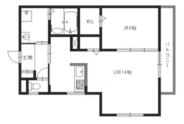 YOUR MAISON CHALEUR(1LDK/1階)の間取り写真