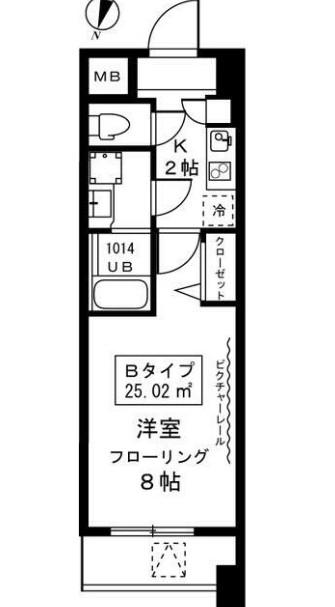 FABULOUS下北沢(1K/4階)の間取り写真