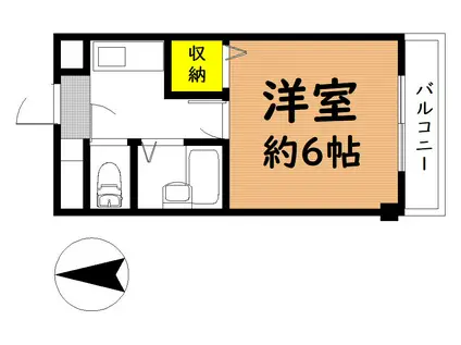 エス・ティマンション旭町(1K/4階)の間取り写真