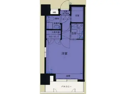 エステート・モア・平尾パージュ(1K/5階)の間取り写真