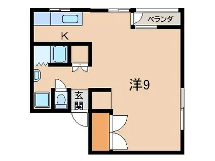ヤマトマンション(ワンルーム/2階)の間取り写真