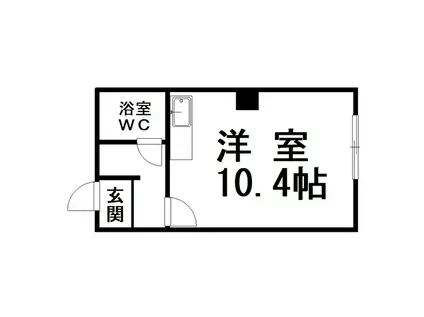 長井マンション(ワンルーム/1階)の間取り写真