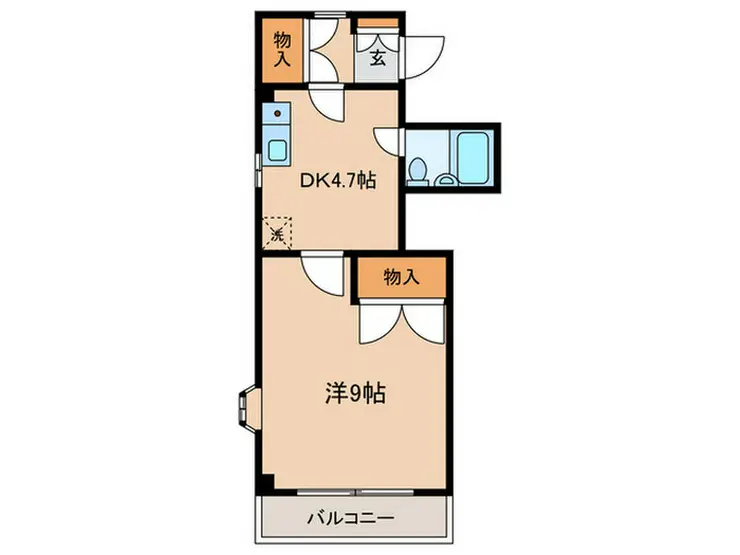 ジュネス川崎 3階階 間取り