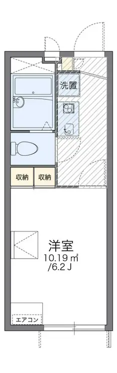 レオパレスいずみ東海大前 1階階 間取り