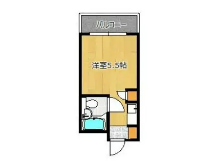 ビレッジ1(ワンルーム/3階)の間取り写真