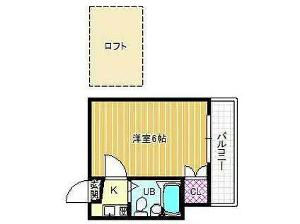 レオパレス布忍A棟(1K/2階)の間取り写真