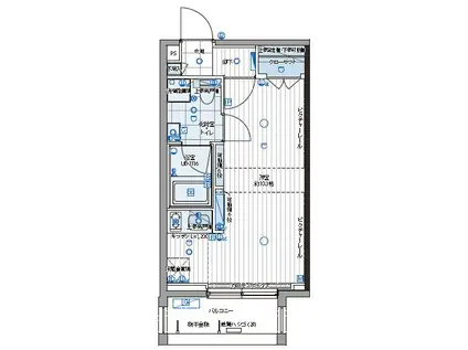 パティーナ三田台(ワンルーム/2階)の間取り写真