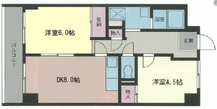 サンヴェール保土ケ谷 5階階 間取り