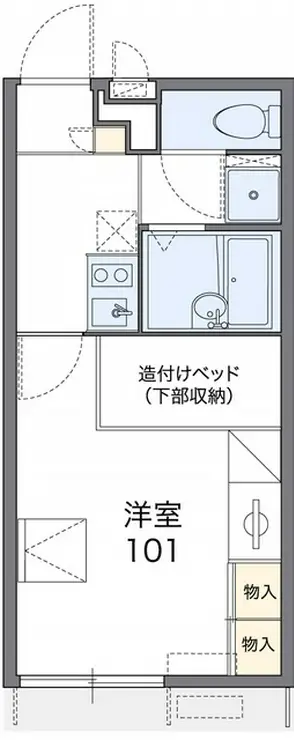レオパレスグランドヒルズ 1階階 間取り