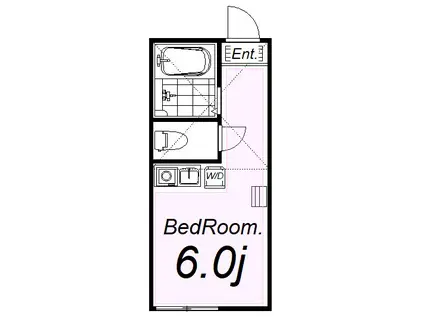 ユナイト田浦オレンジ・ペコー(ワンルーム/2階)の間取り写真
