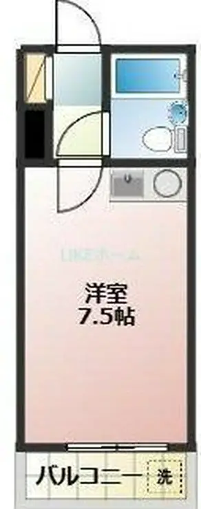 美工中山ハイツ 1階階 間取り