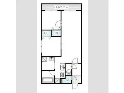 BRIGHTON CORT N20(2LDK/4階)の間取り写真