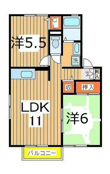 ファミーユ豊四季C棟 1階階 間取り