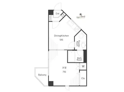 ノーブルハビタンツ(1DK/4階)の間取り写真