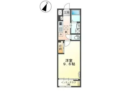 ベル アメニティ(1K/1階)の間取り写真