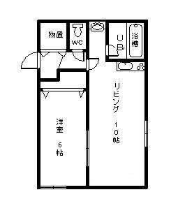 プレキャトラン(1LDK/1階)の間取り写真