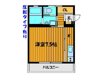 M.TAKANOHA(1K/4階)の間取り写真